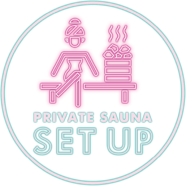 PRIVATE SAUNA SET UP